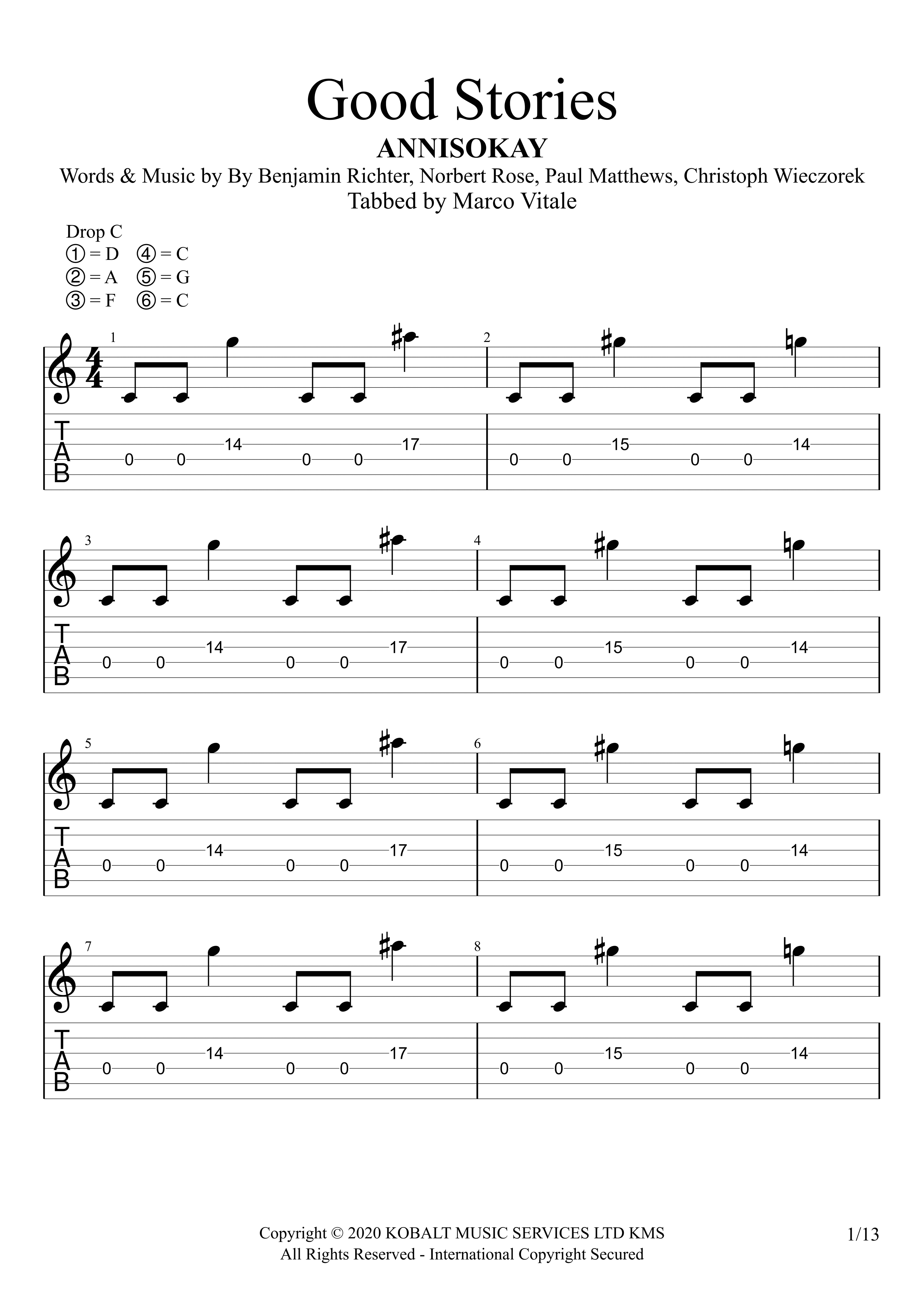 Good Stories (arr. Marco Vitale)