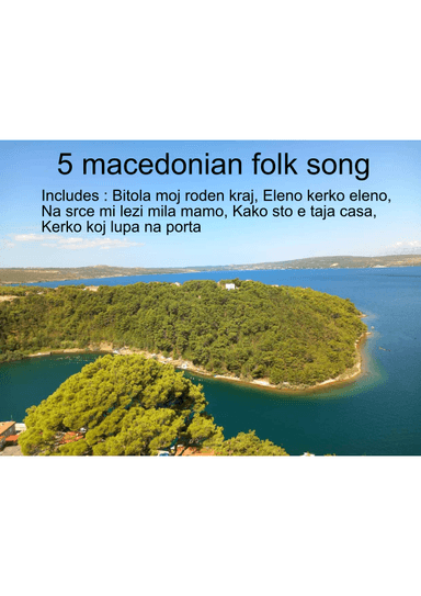 5 macedonian folk song - for accordion duet (arr. Zoran Radanovic)
