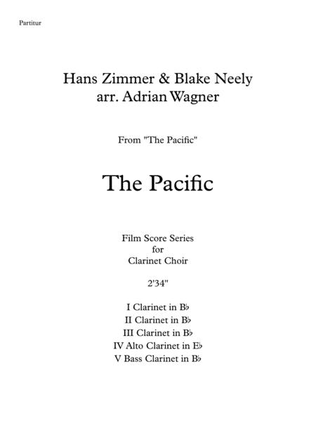 The Pacific (main Title) (arr. Adrian Wagner)