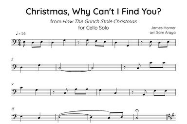 Christmas Why Can't I Find You (arr. Sam Araya)