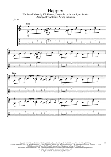 Happier (arr. Antonius Agung Setiawan)