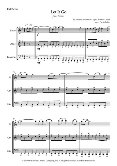 Let It Go (arr. Fabio Britto)