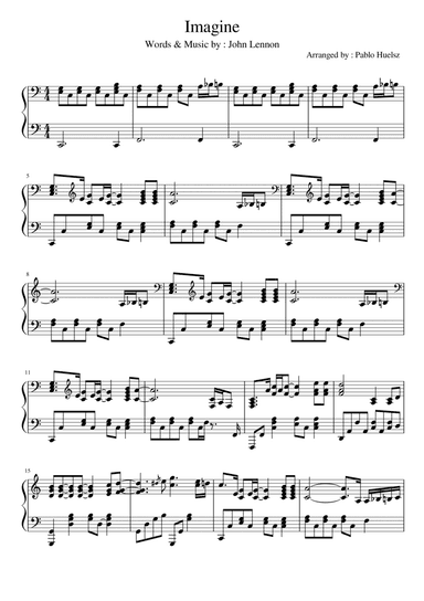 Imagine (arr. Pablo Huelsz)
