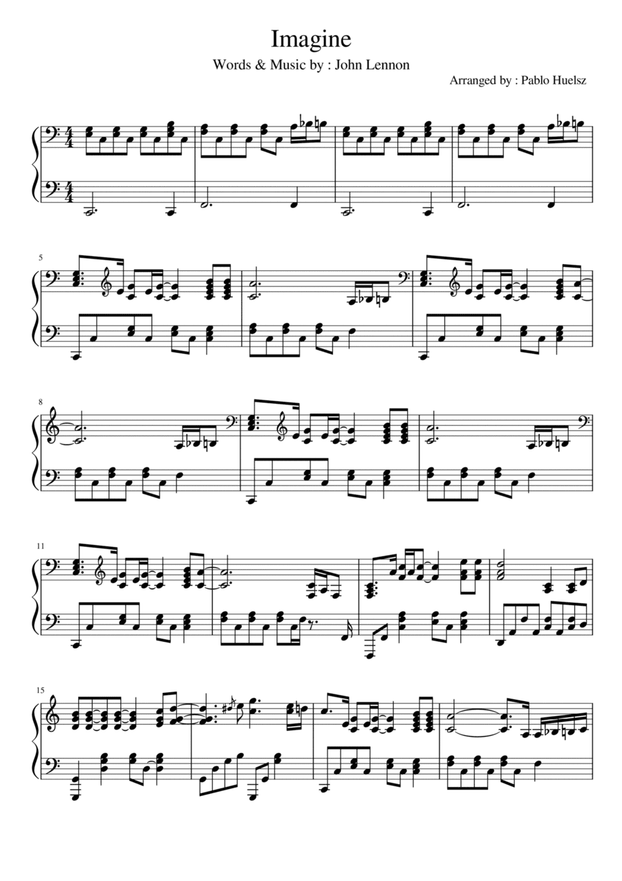 Imagine (arr. Pablo Huelsz)