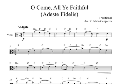 O Come, All Ye Faithful (Adeste Fidelis) (arr. Gildson Cerqueira)