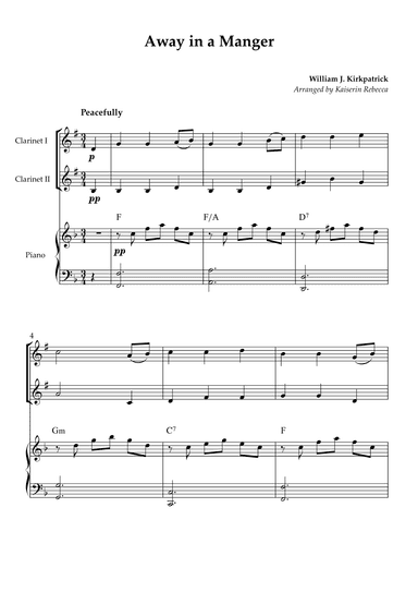 Away in a Manger (arr. Kaiserin Rebecca)