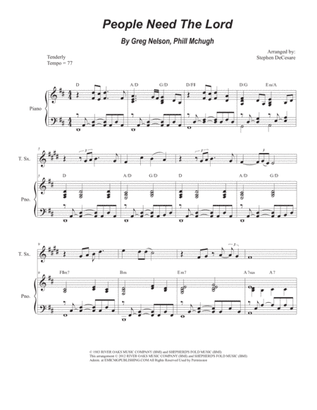 People Need The Lord (arr. Stephen DeCesare)