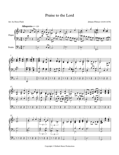 Praise to the Lord (arr. Deon Flash)