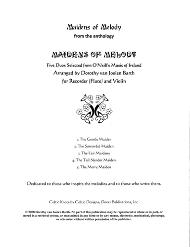 Maidens of Melody (5 Duos) (arr. Dorothy van Joolen Barth)