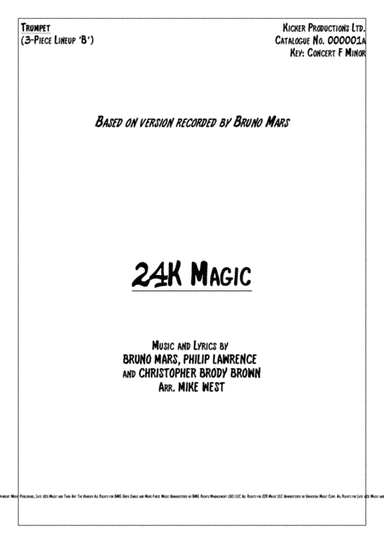 24k Magic (arr. Mike West)