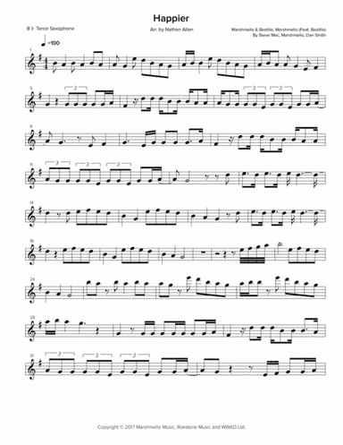 Happier (arr. Nathan Allen)