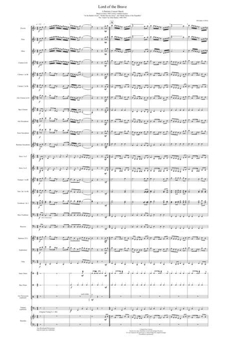 Lord of the Brave (arr. Dr. Jim Fox, ASCAP)
