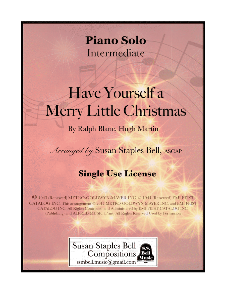 Have Yourself A Merry Little Christmas (arr. Susan Staples Bell)