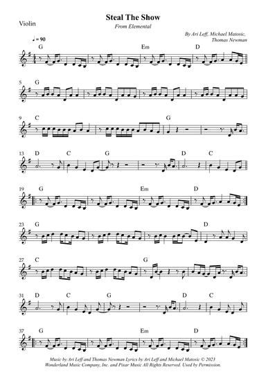 Steal The Show (arr. Wesley S. SIlva)