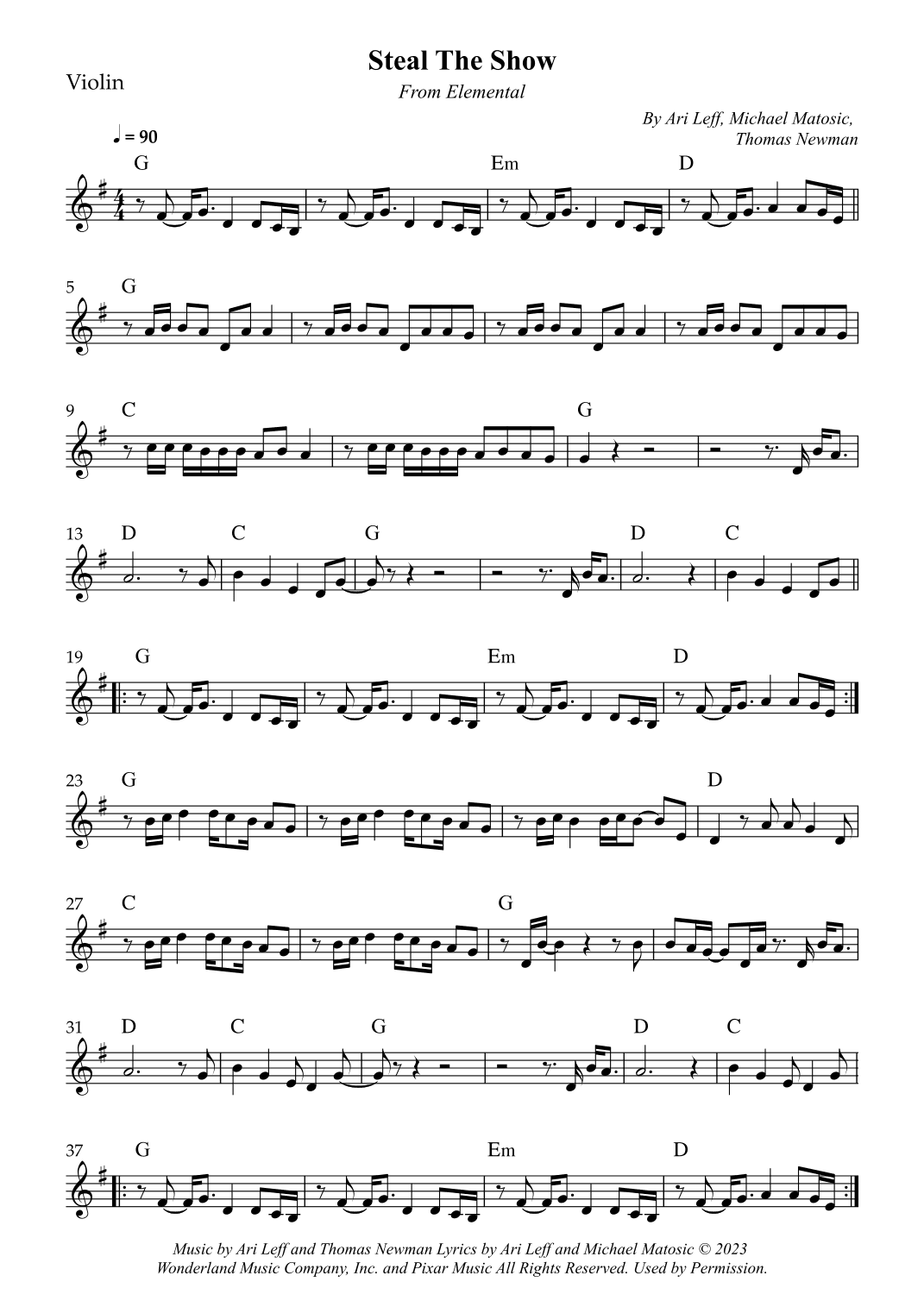 Steal The Show (arr. Wesley S. SIlva)