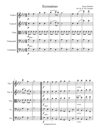 Ecossaises (arr. Nick Lacanski)