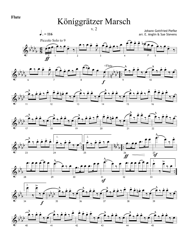 Konigrattzzer Marsch (arr. Emmett Anglin)