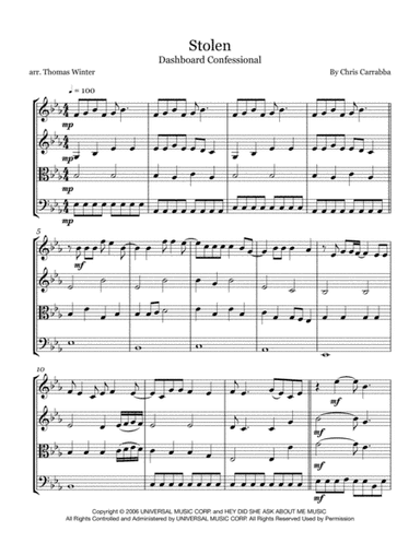 Stolen (arr. Thomas Winter)
