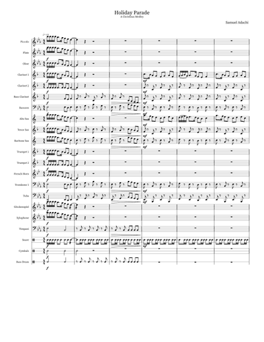 Holiday Parade (arr. Sam Adachi)
