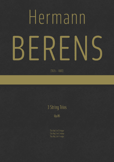 Berens - 3 String Trios, Op.85 (arr. J.G. Cucó Barber)