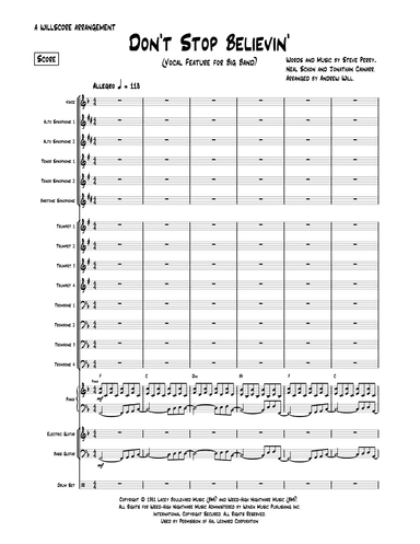 Don't Stop Believin' (arr. Andrew Will)