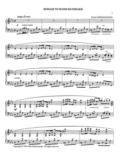 Hommage to Hadjidakis