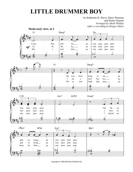 The Little Drummer Boy (arr. Mark Phillips)