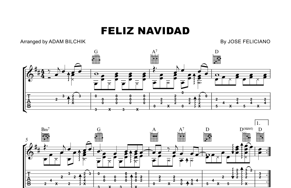 Feliz Navidad (arr. Adam Bilchik)