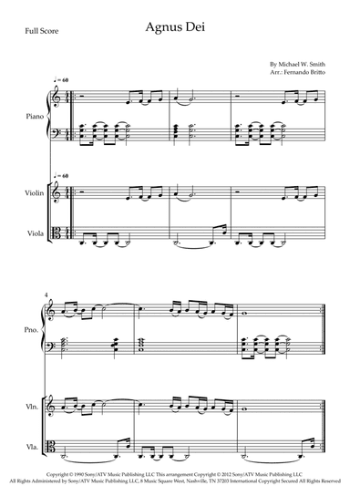 Agnus Dei (arr. Fernando Britto)