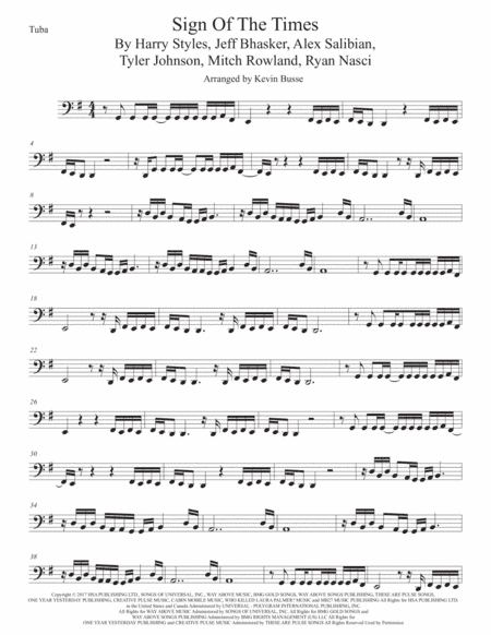 Sign Of The Times (arr. Kevin Busse)