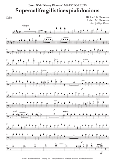 Supercalifragilisticexpialidocious (arr. Diego Marani)