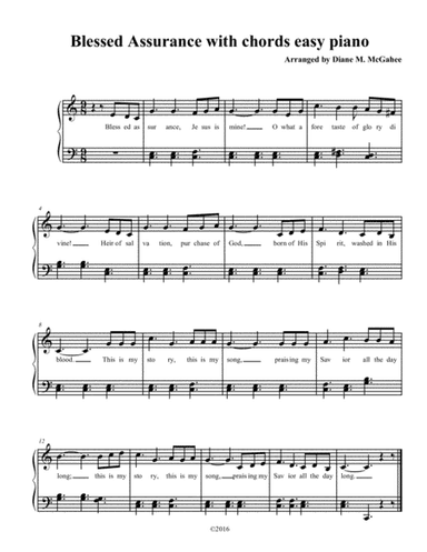 This Is My Song (blessed Assurance) (arr. Diane M. McGahee)