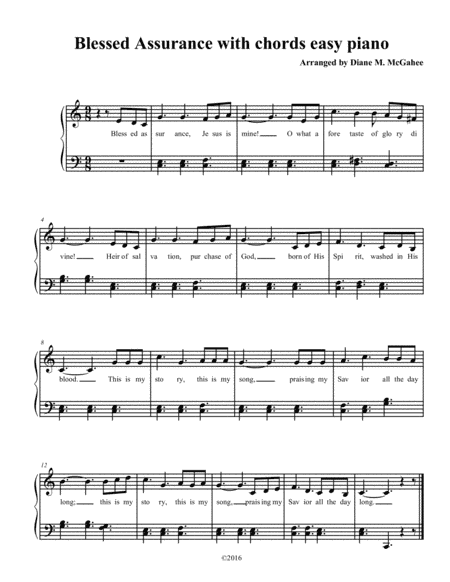 This Is My Song (blessed Assurance) (arr. Diane M. McGahee)