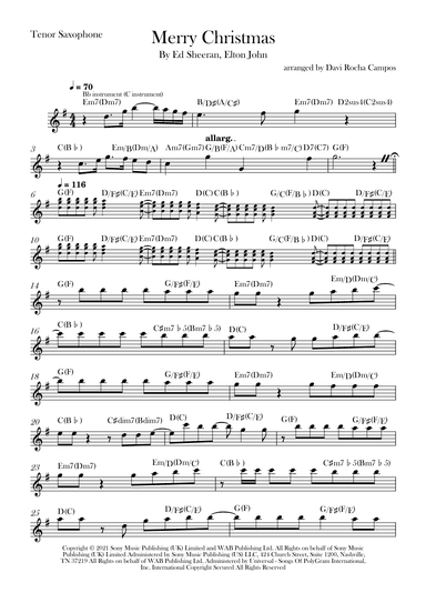 Merry Christmas (arr. Davi Rocha Campos)