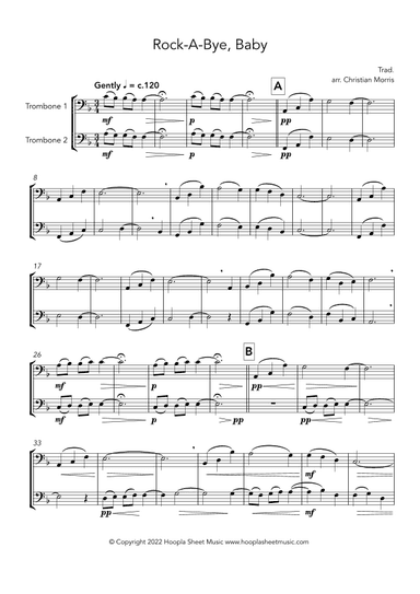 Rock-a-Bye, Baby (arr. Christian Morris)