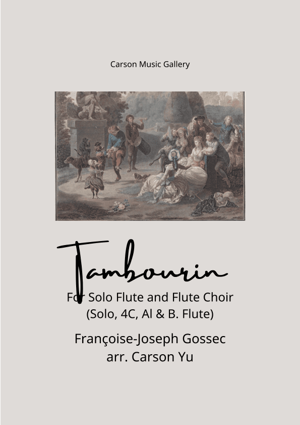 Tambourin for Solo Flute and Flute Choir (arr. Carson Yu) (arr. Carson Yu)