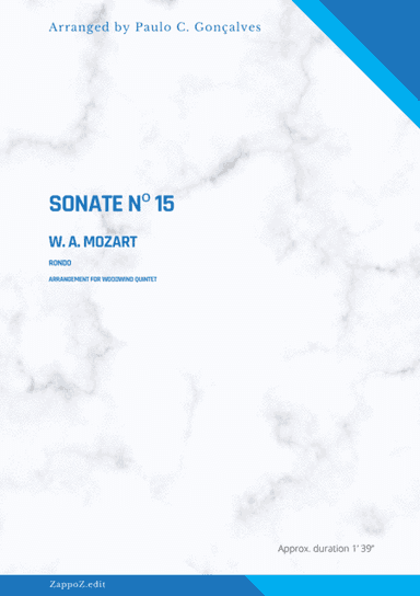 SONATE Nº 15 - RONDO - W. A. MOZART (arr. Paulo C. Gonçalves)