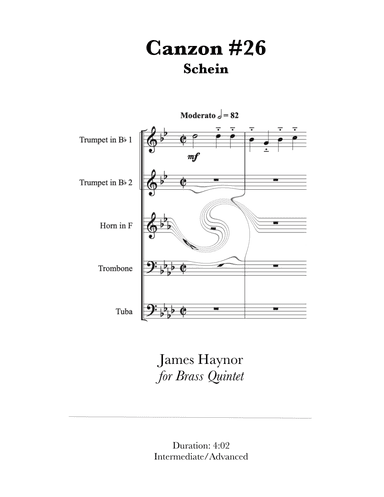 Canzon #26 for Brass Quintet (arr. James Haynor)