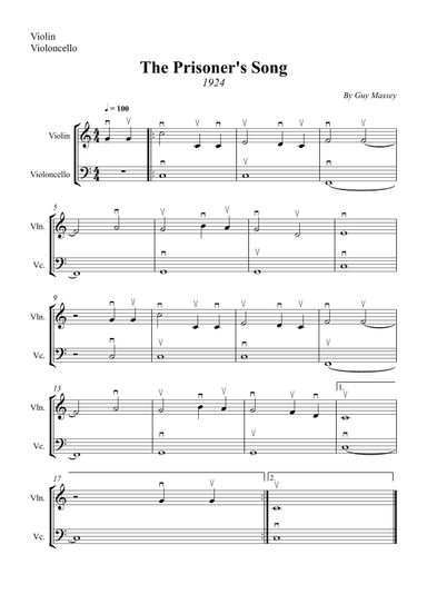The Prisoner's Song (arr. Wesley S. SIlva)