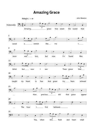 Amazing Grace (arr. Jackson Spindler)