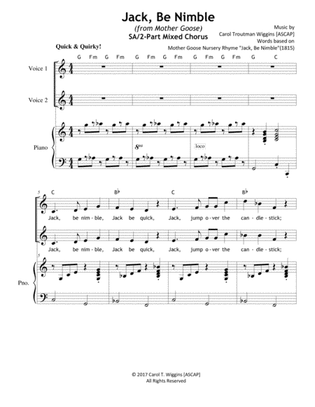 Jack, Be Nimble (from Mother Goose)