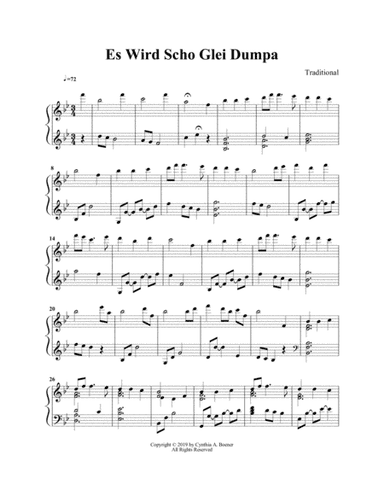 Es Wird Scho Glei Dumpa (arr. Cynthia A. Boener)