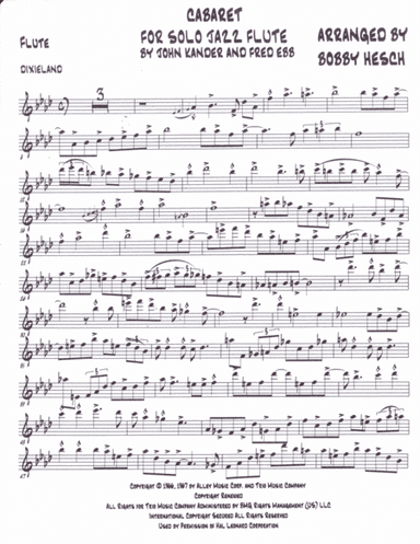Cabaret (arr. Bobby Hesch)