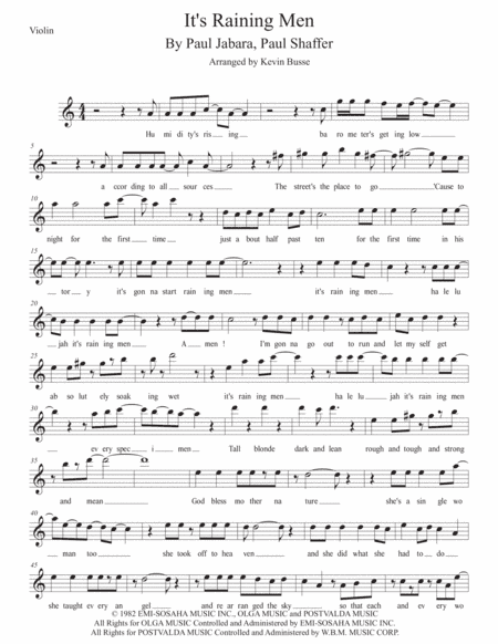 It's Raining Men (arr. Kevin Busse)