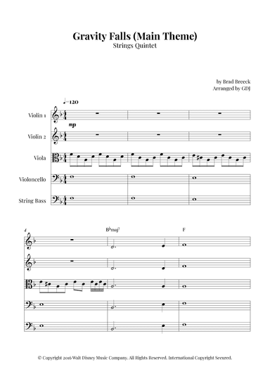 Gravity Falls (main Theme) (arr. GDJ)