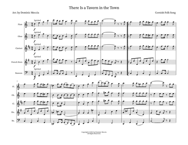 There Is a Tavern in the Town (arr. Dominic Meccia)
