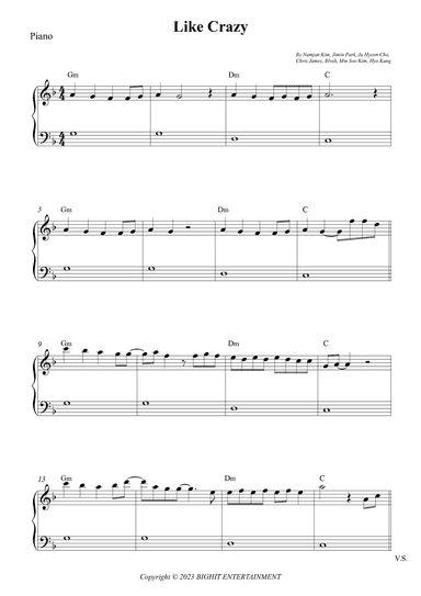 Like Crazy (arr. Wesley S. SIlva)