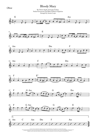 Bloody Mary (arr. Amauri Lopes)