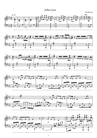 Afire Love (arr. Ed Sheeran)