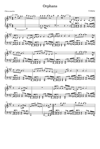 Orphans (arr. Coldplay)
